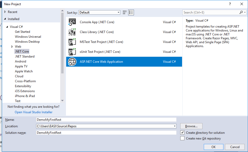 Visual Studio project
